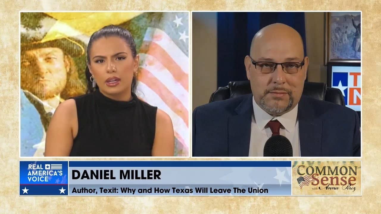 President of the Texas Nationalist Movement, Daniel Miller, joins Anna Perez on Common Sense to discuss the surge in support for #TEXIT, the recent call for a TEXIT vote by the Texas GOP and dispels the propaganda from the mainstream media on the issue. Learn more: https://texitnow.org Register your support: https://tnm.me/vote